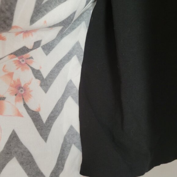 Onque Casual Blouse Large Retro 90s Colorful Floral layered grannycore art BOHO - Picture 6 of 9